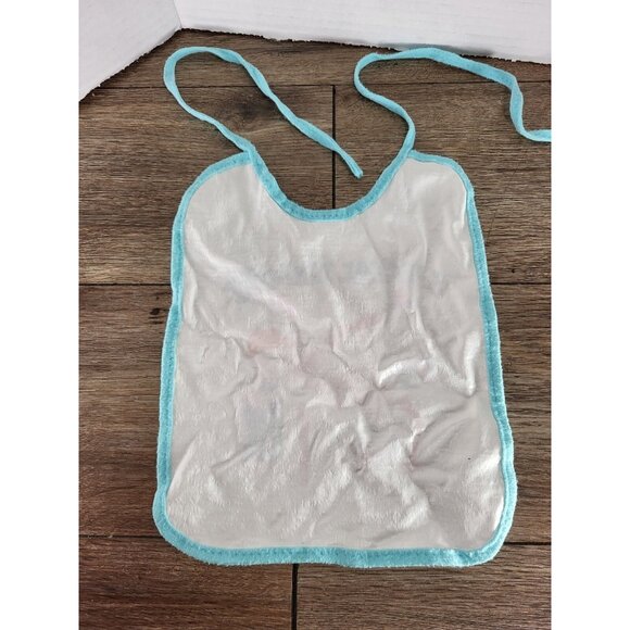 Vintage 1980s Blue Trim Cabbage Patch Baby Bib Stork - Picture 3 of 3